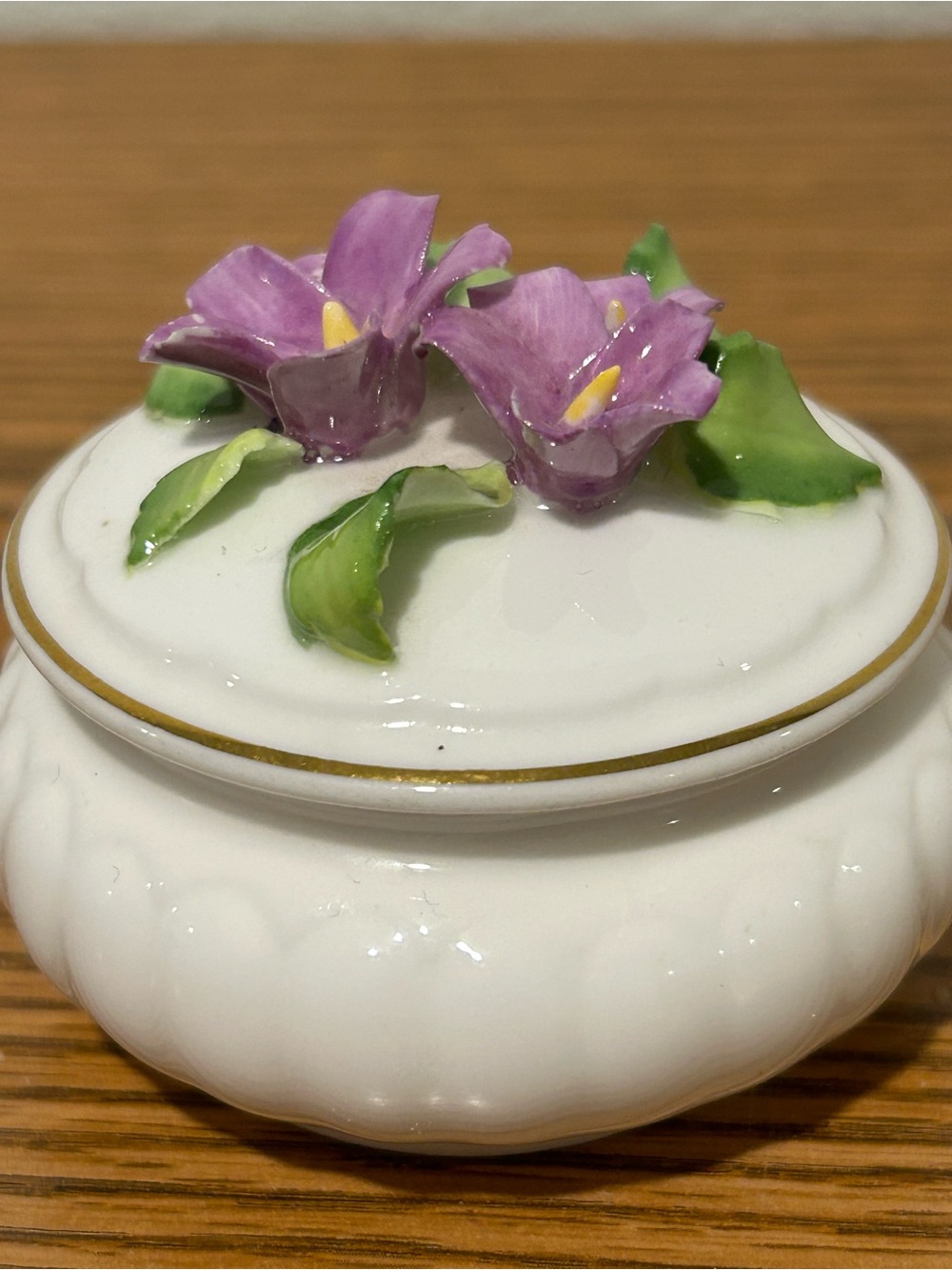 Vintage Napcoware Porcelain Bone China Trinket Box